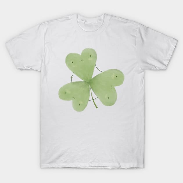 Three Leaf Clover T-Shirt by Sophie Corrigan